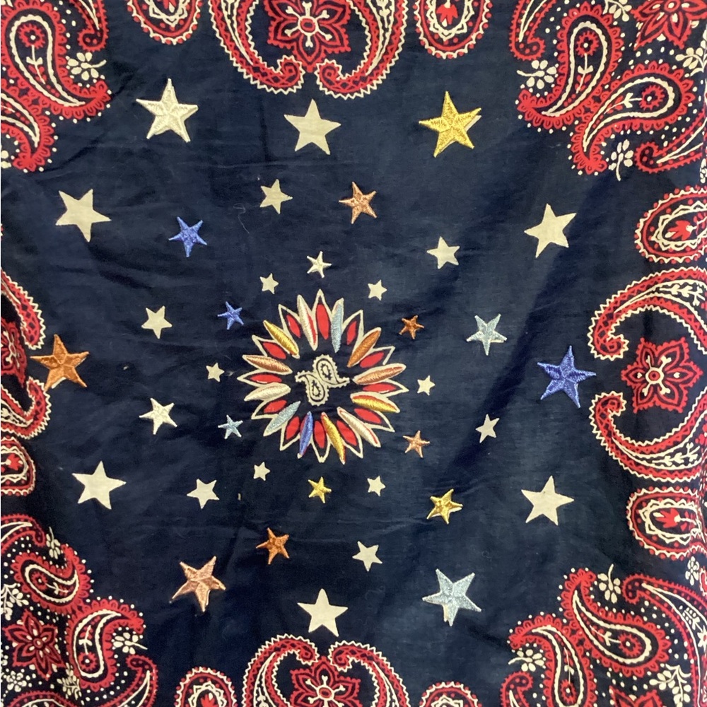 Free People Light Blue Button Down Shirt paisley - Picture 4 of 5